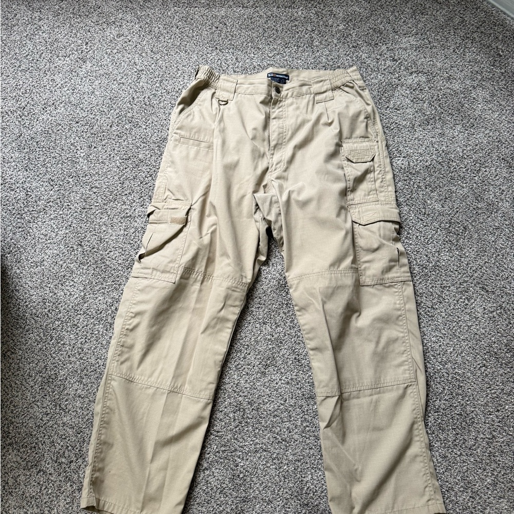 5.11 Tactical Tan Cargo Pants Durable Straight Leg Design STRYKE® Pant